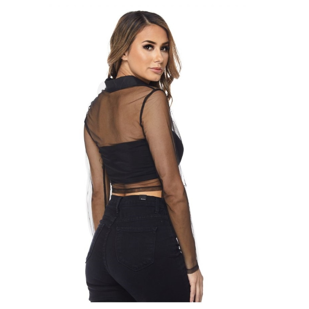1L left! Mesh Crop Top - Picture 8 of 9